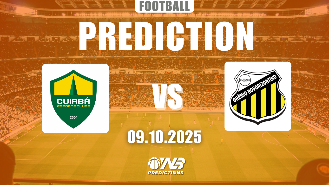 Cuiabá vs Novorizontino Prediction and Betting Tips Serie B 9 October 2025