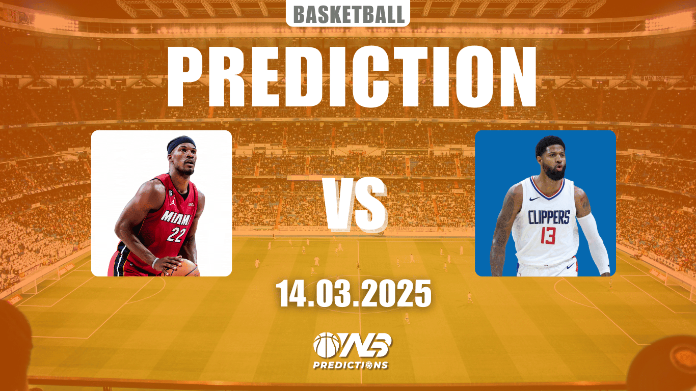 Heat vs Clippers Prediction and Betting Tips 14 March  analyze player stats  nba playoff trends